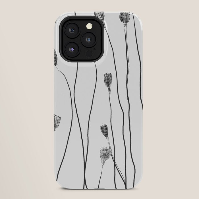 A group of poppy heads iPhone Case