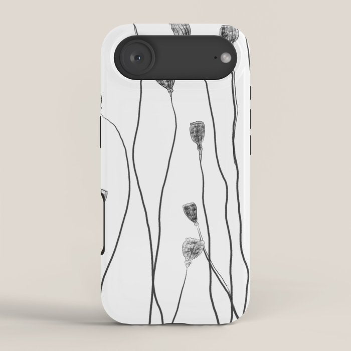 A group of poppy heads iPhone Case