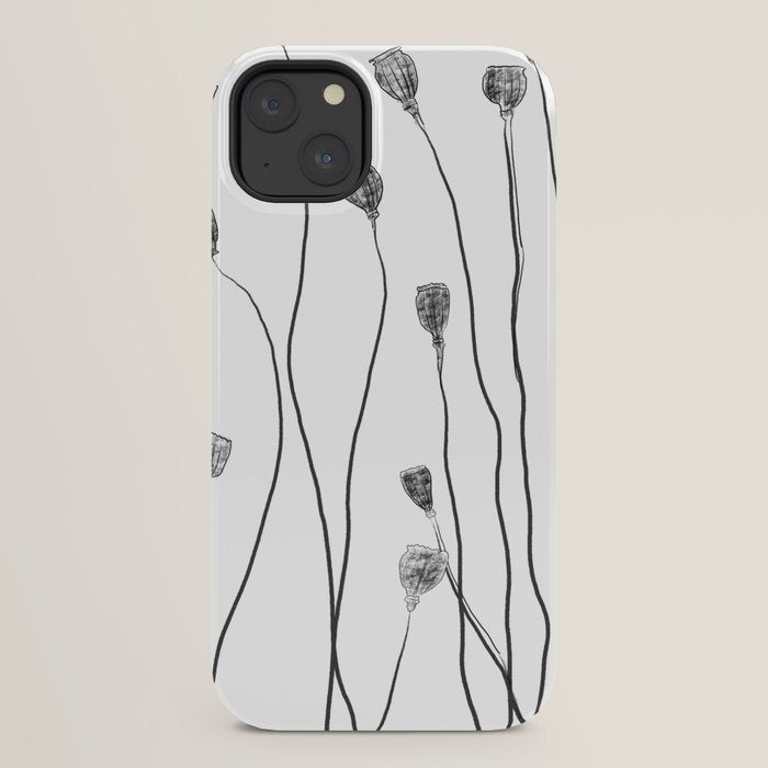 A group of poppy heads iPhone Case