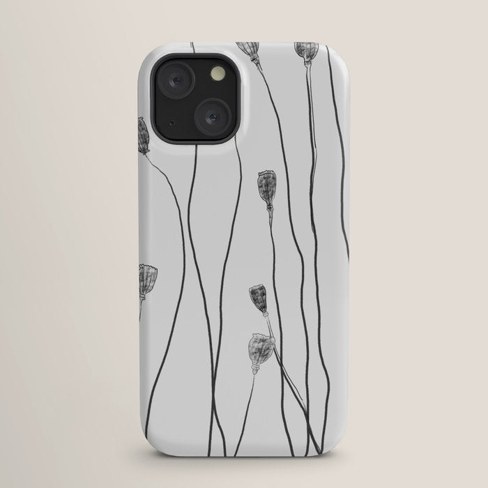 A group of poppy heads iPhone Case