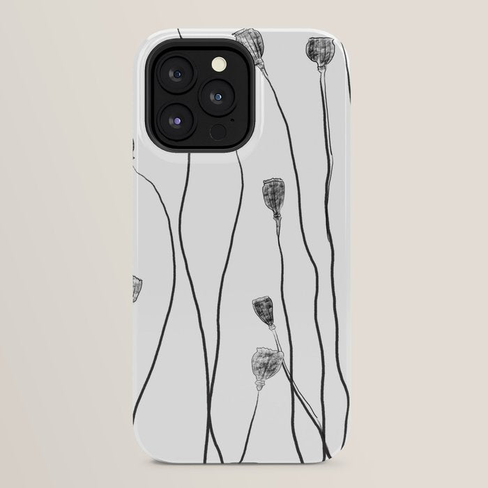 A group of poppy heads iPhone Case