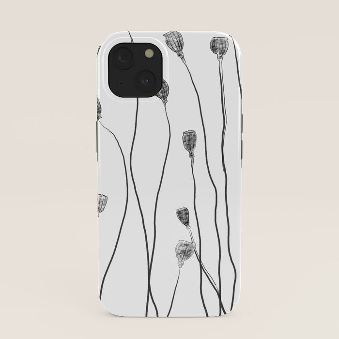 A group of poppy heads iPhone Case