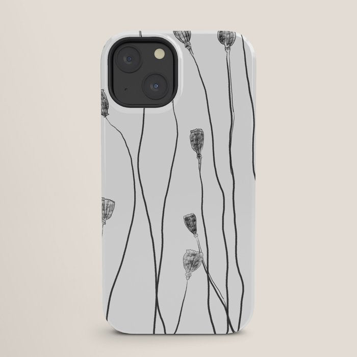 A group of poppy heads iPhone Case