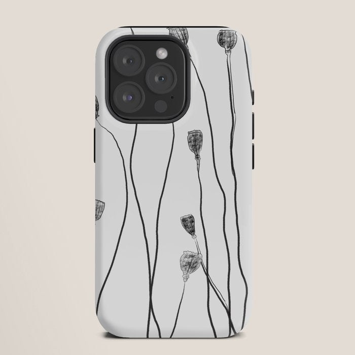 A group of poppy heads iPhone Case