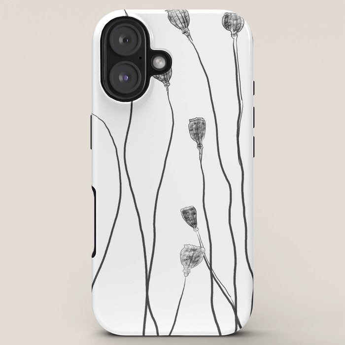 A group of poppy heads iPhone Case