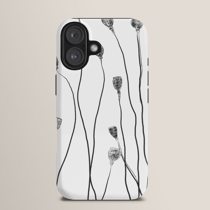 A group of poppy heads iPhone Case