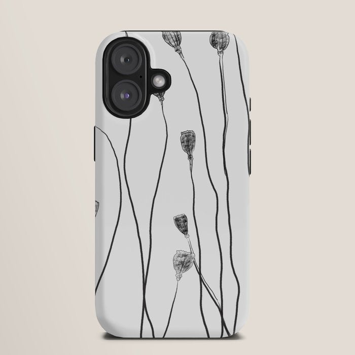 A group of poppy heads iPhone Case