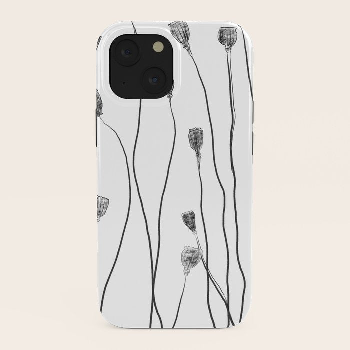 A group of poppy heads iPhone Case