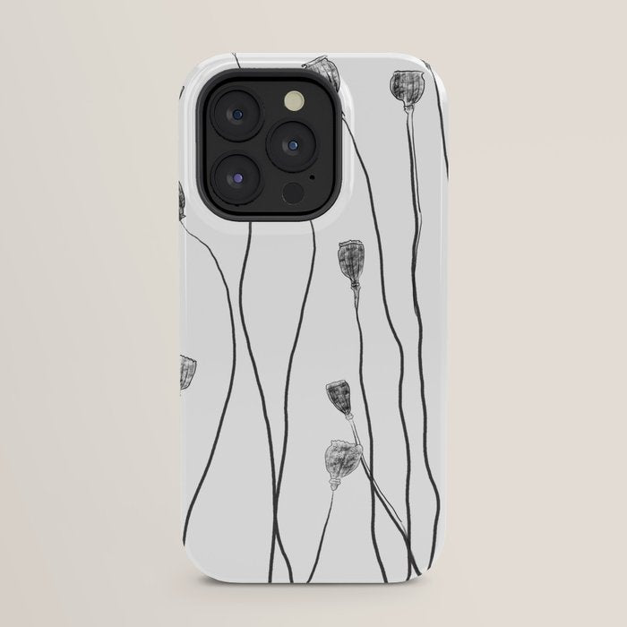 A group of poppy heads iPhone Case