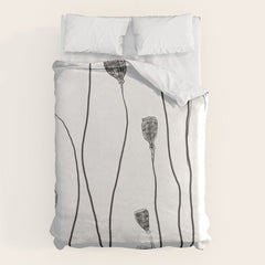 A group of poppy heads Duvet Cover