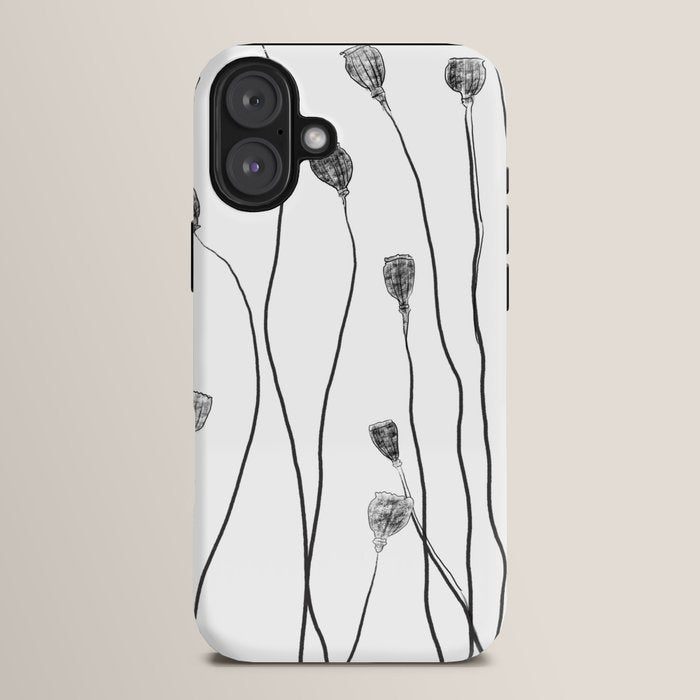 A group of poppy heads iPhone Case