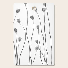 A group of poppy heads Cutting Board