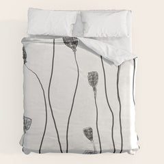 A group of poppy heads Duvet Cover
