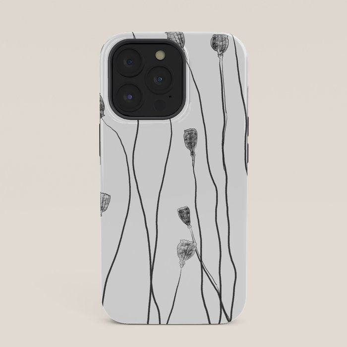 A group of poppy heads iPhone Case