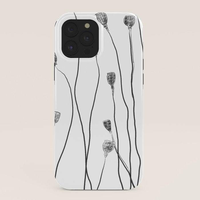 A group of poppy heads iPhone Case