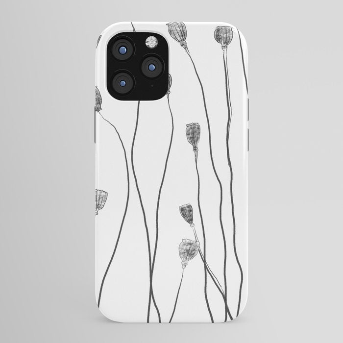 A group of poppy heads iPhone Case