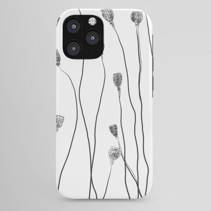 A group of poppy heads iPhone Case