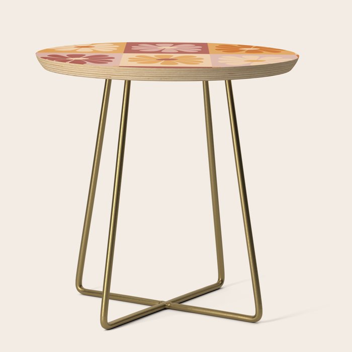 70's Daisy Bloom  Side Table