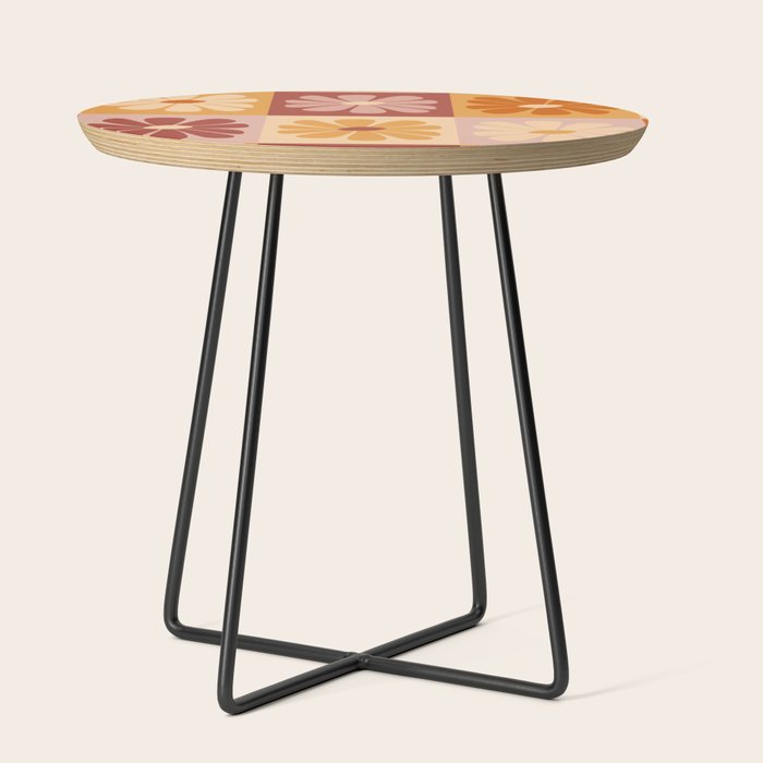 70's Daisy Bloom  Side Table