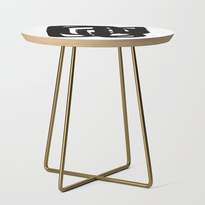 A Heavy Thought White Background Side Table