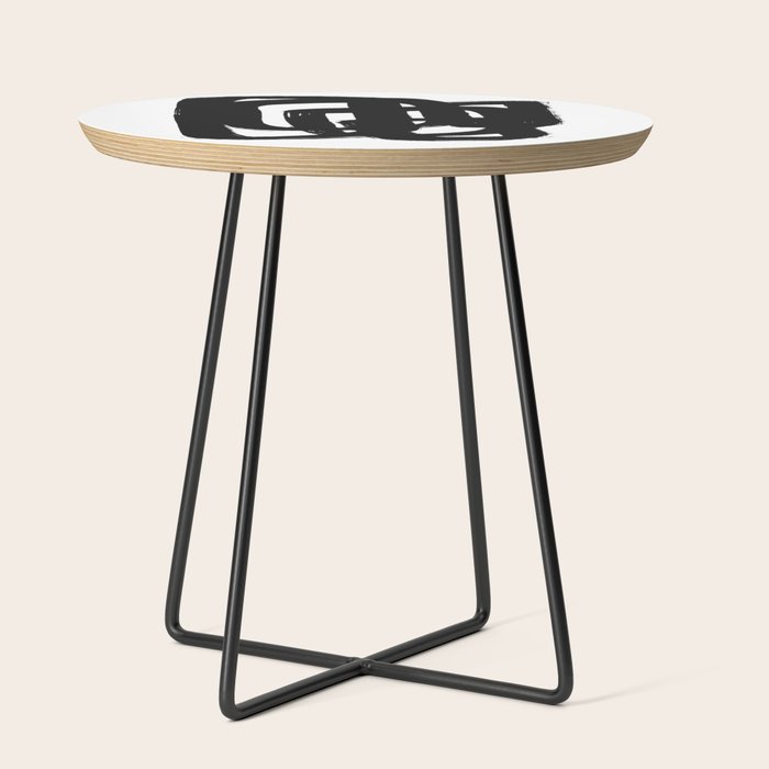 A Heavy Thought White Background Side Table