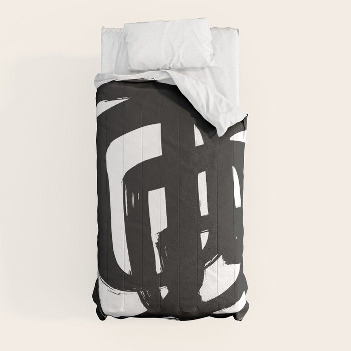 A Heavy Thought White Background Comforter