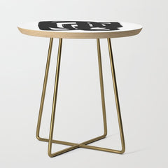 A Heavy Thought White Background Side Table