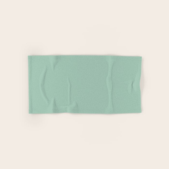 1950s Mint Green Solid Bath Towel