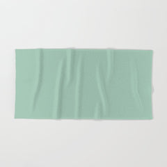 1950s Mint Green Solid Bath Towel