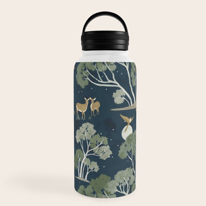 A Forest Awakens Full Moon Water Bottle