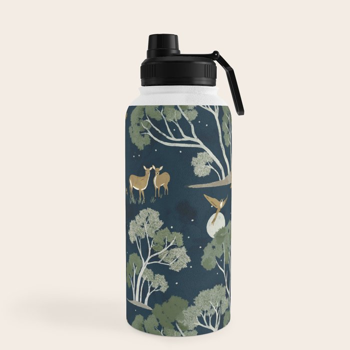 A Forest Awakens Full Moon Water Bottle