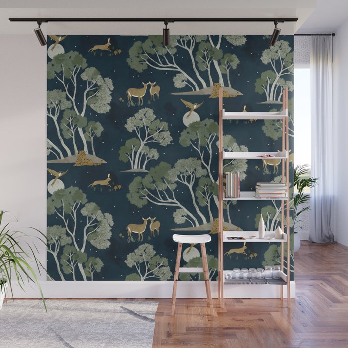 A Forest Awakens Full Moon Wall Mural