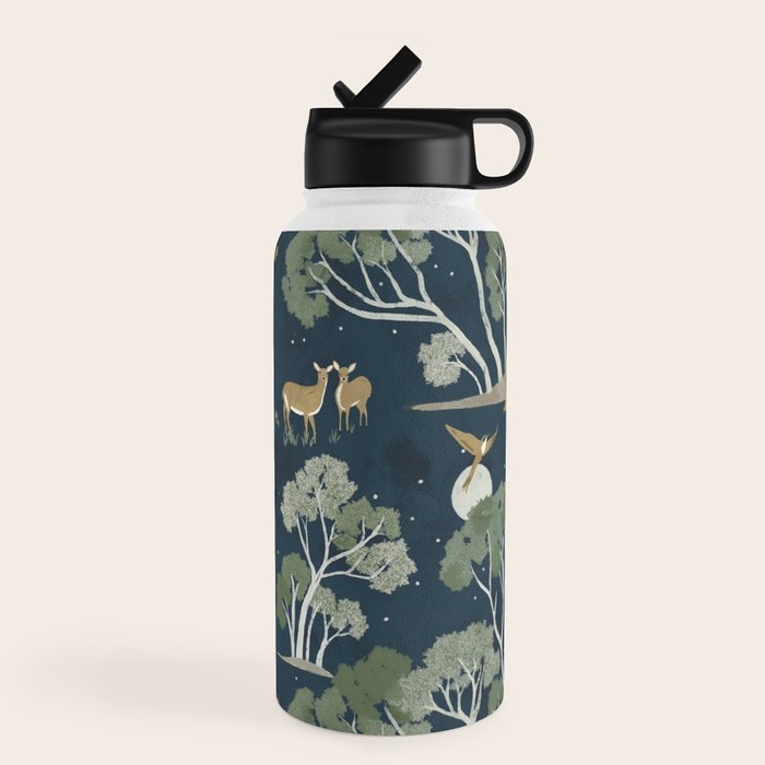 A Forest Awakens Full Moon Water Bottle