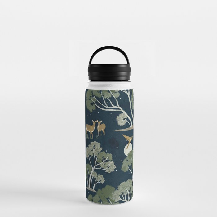 A Forest Awakens Full Moon Water Bottle