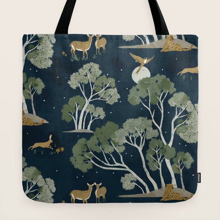 A Forest Awakens Full Moon Tote Bag