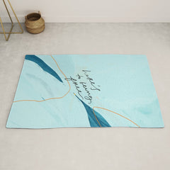"Here's To Being Free." Rug