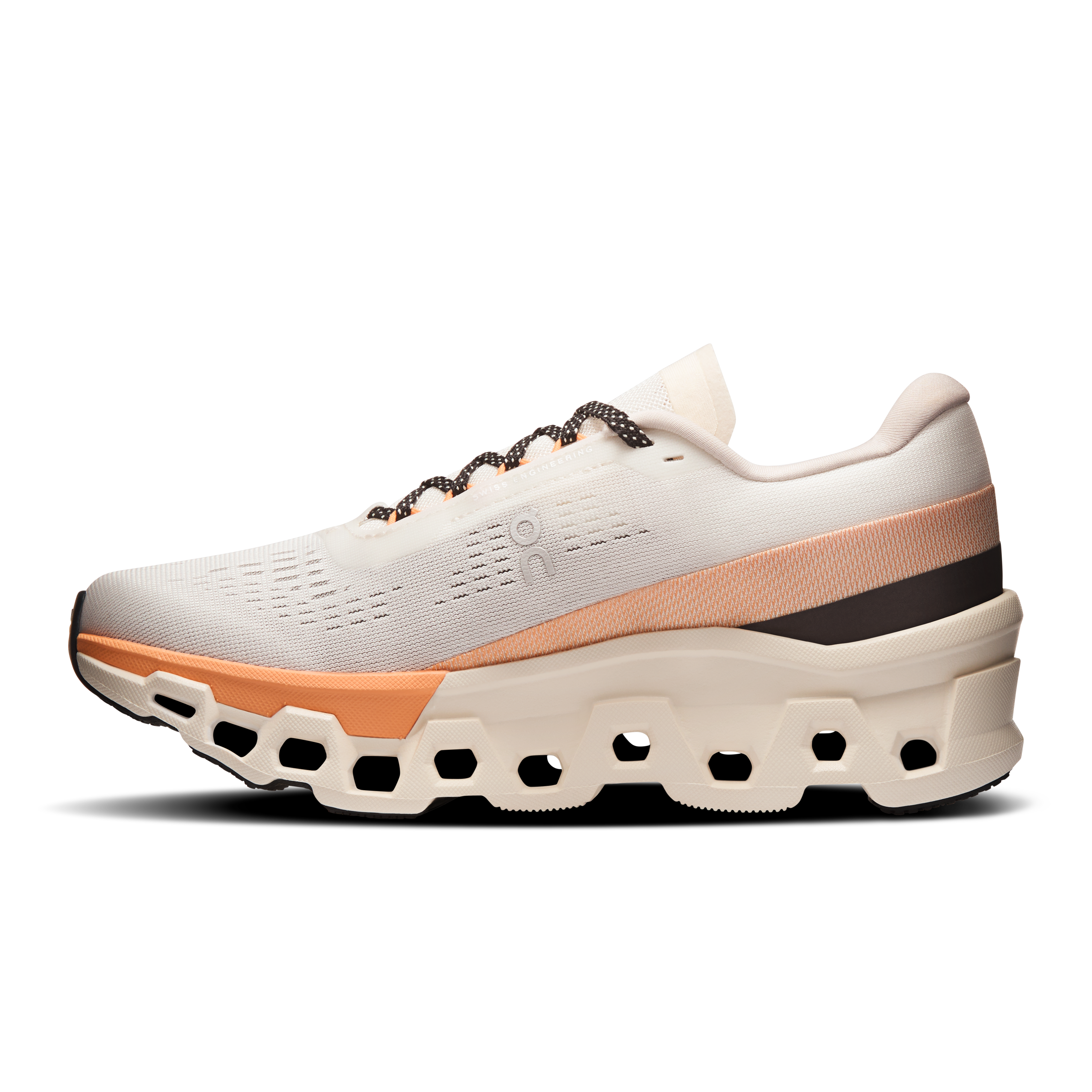 On Running Women's Cloudmonster 2 Shoes - Ivory / Tangerine
