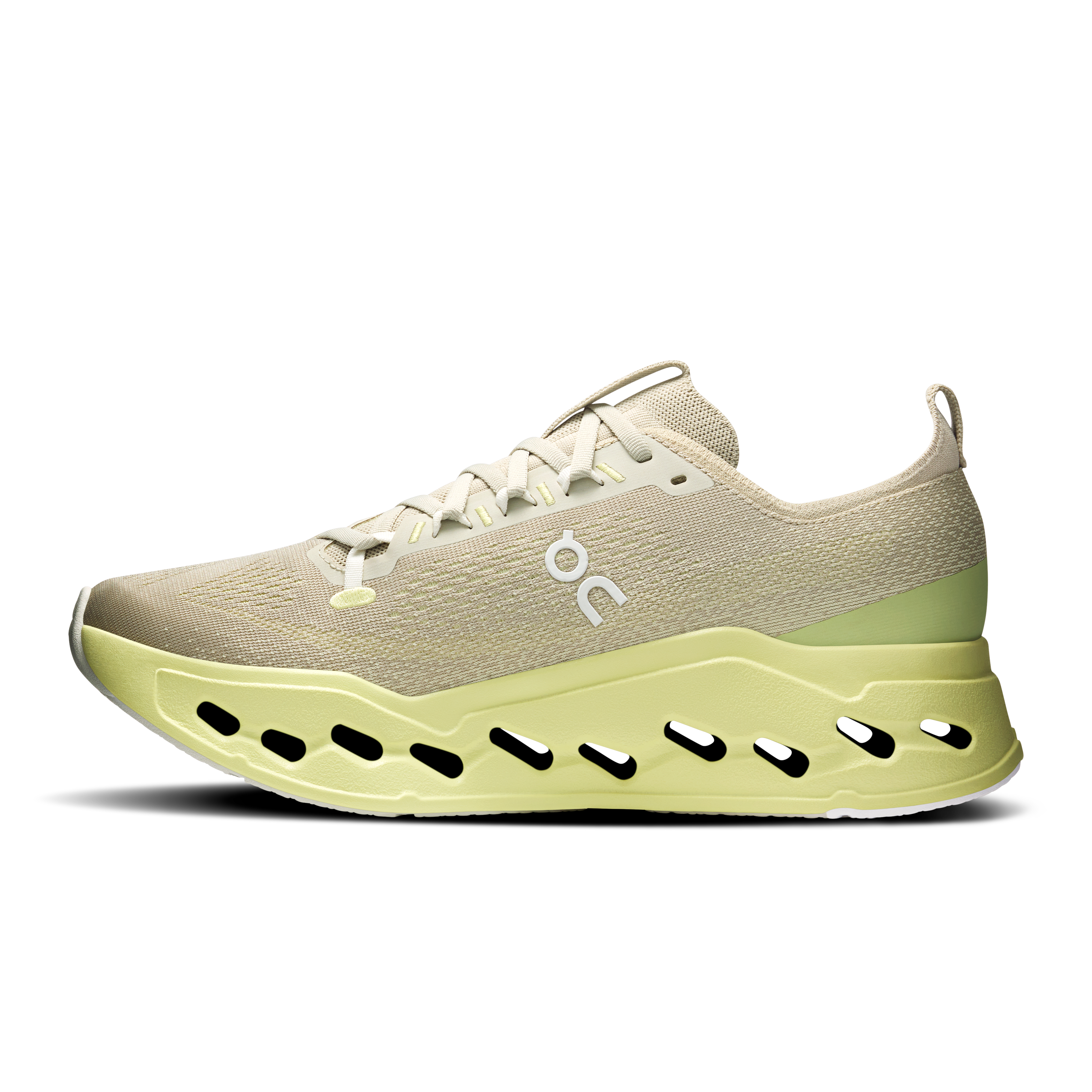 On Running Men's Cloudsurfer Max Shoes - Pelican / Limelight
