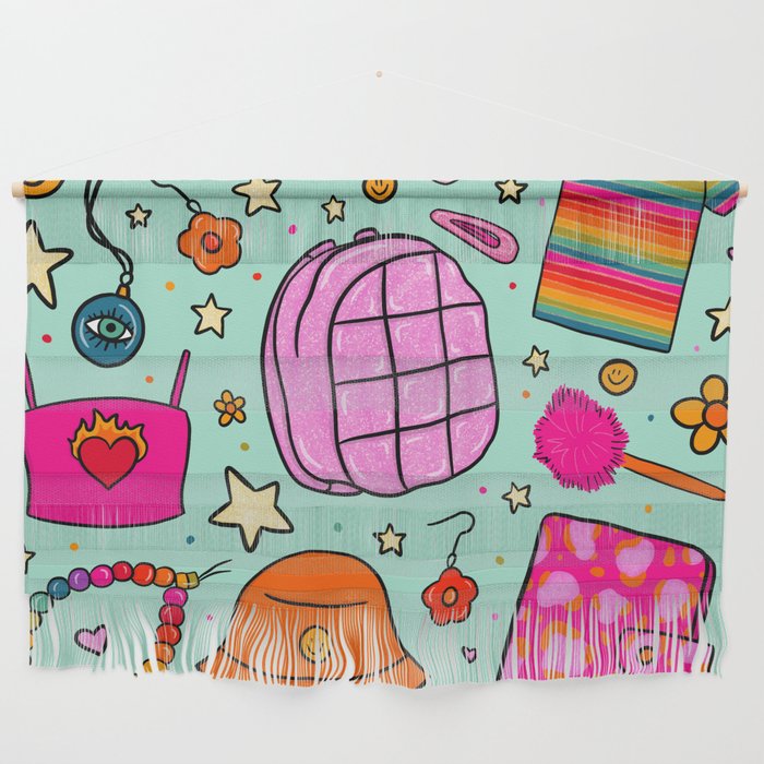 90's Things Print Wall Hanging