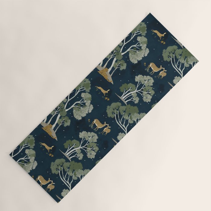 A Forest Awakens Full Moon Yoga Mat
