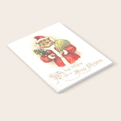 Father Christmas Cat' by Louis Wain Notebook
