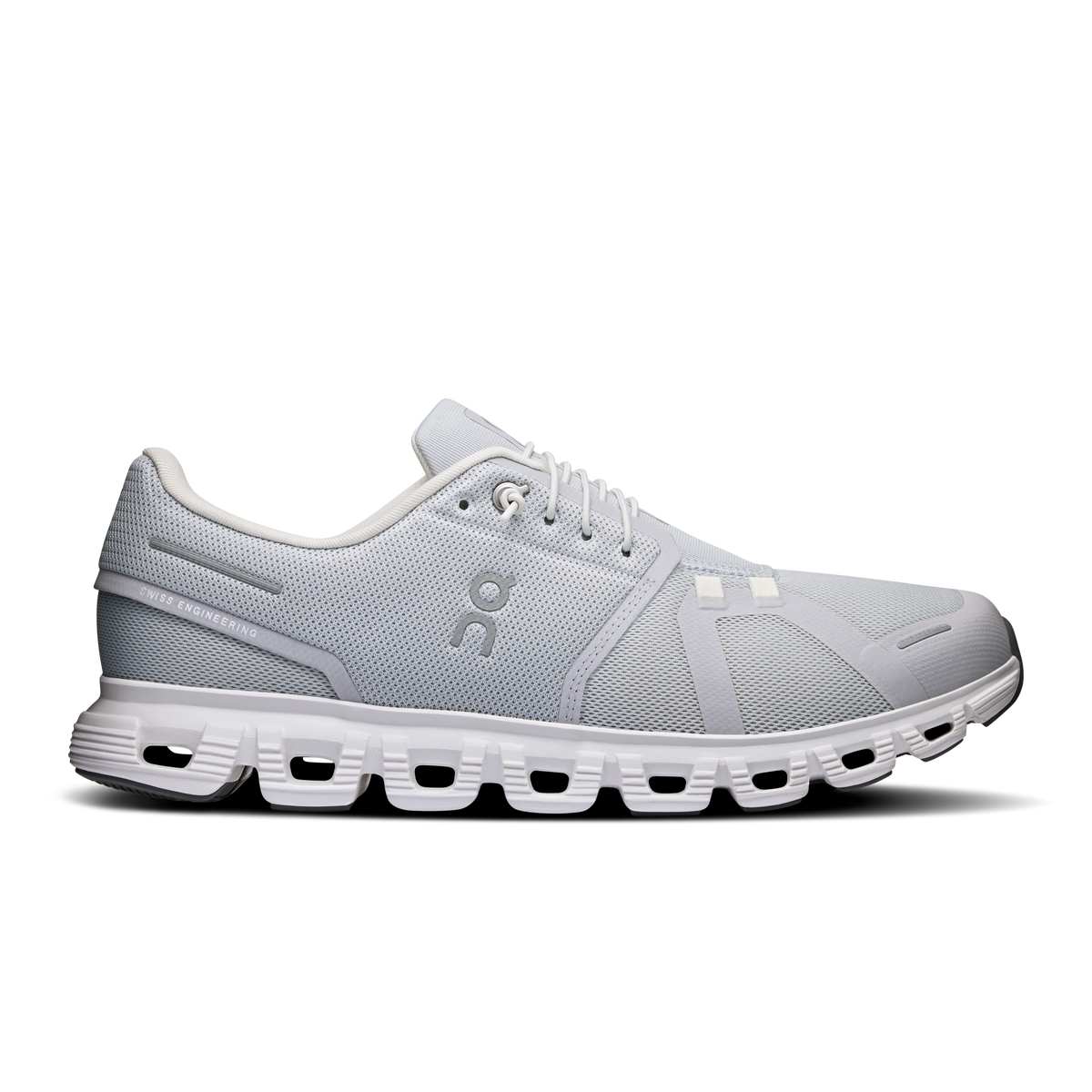 On Running Men's Cloud 6 Wide Shoes - Glacier / White