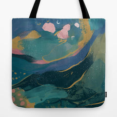 "You Are Worthy" Midnight Background Tote Bag