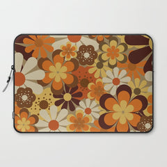70's Floral Prints, Retro Art Laptop Sleeve