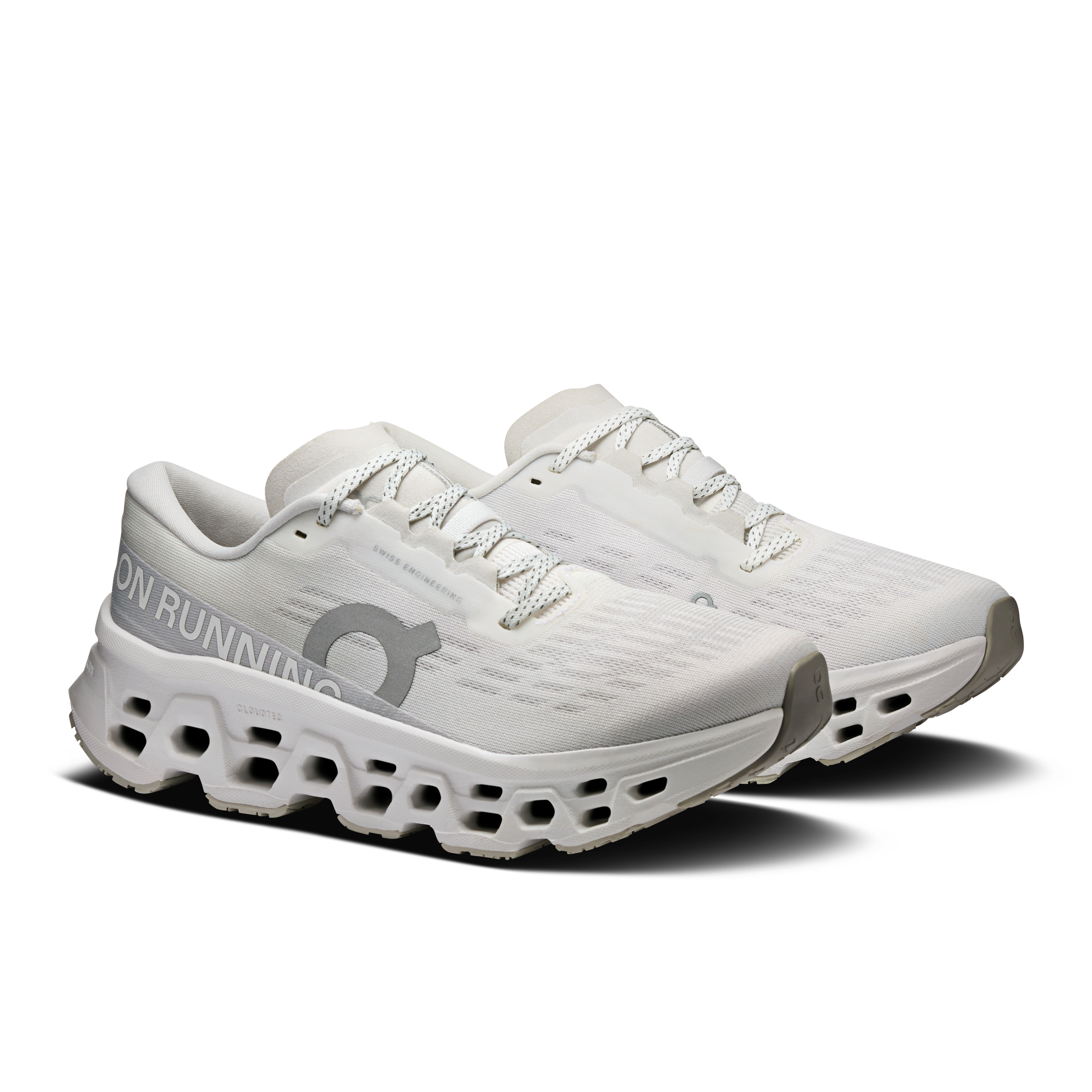 On Running Women's Cloudmonster 3 Shoes - White / Wolf