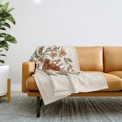 Always Sleepy' Fox Throw Blanket