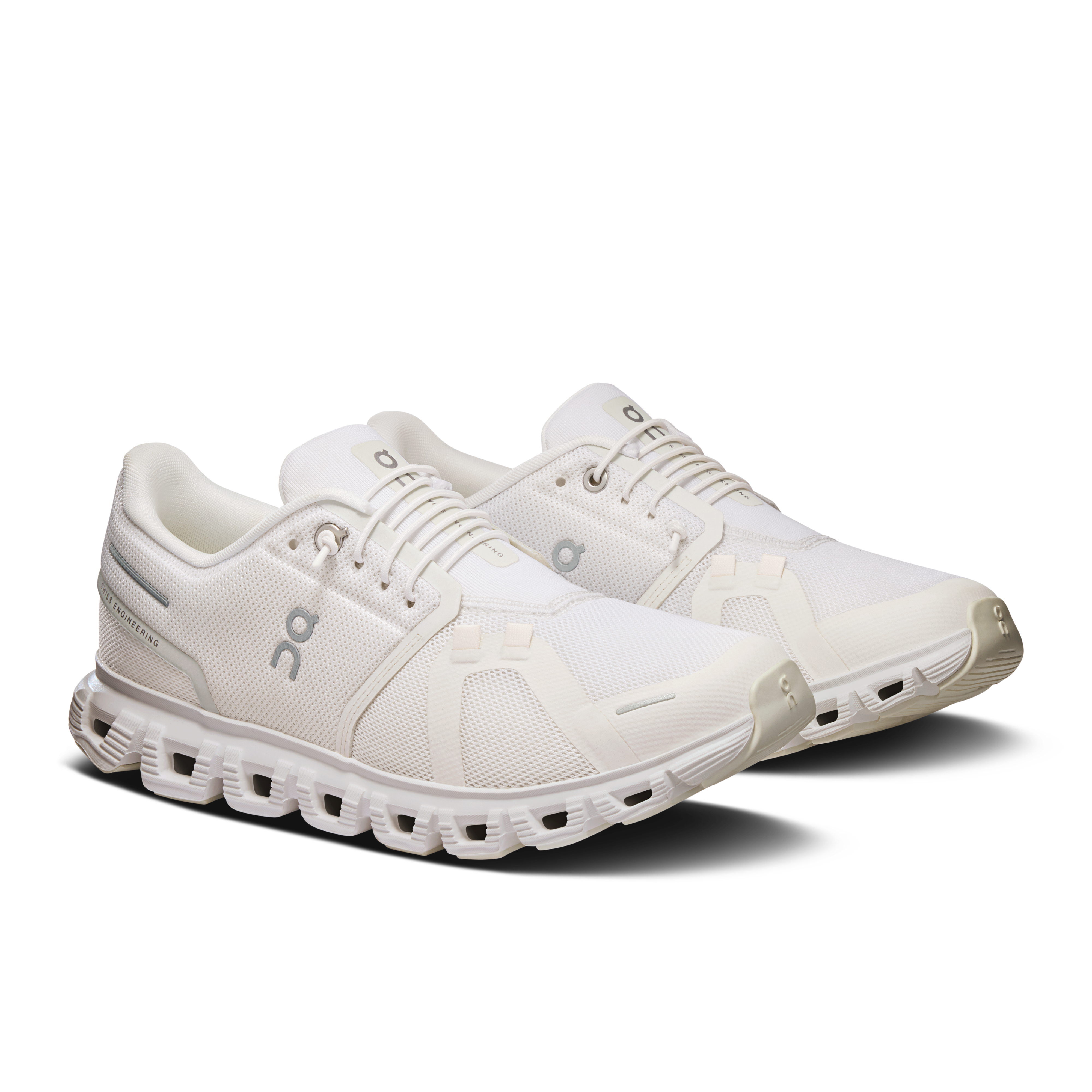 On Running Women's Cloud 6 Wide Shoes - White / White