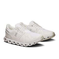 On Running Women's Cloud 6 Wide Shoes - White / White