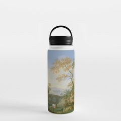 A Landscape with Distant Classical Ruins, a Bridge, Figures, and Cattle Water Bottle