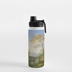 A Landscape with Distant Classical Ruins, a Bridge, Figures, and Cattle Water Bottle